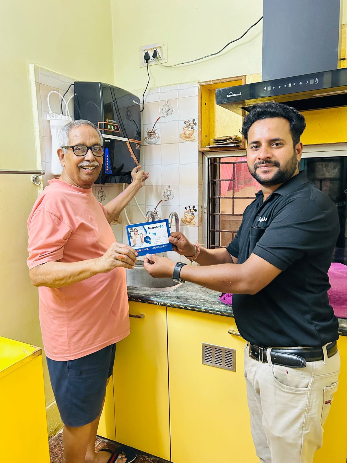 Durgesh Shripal with Client 1